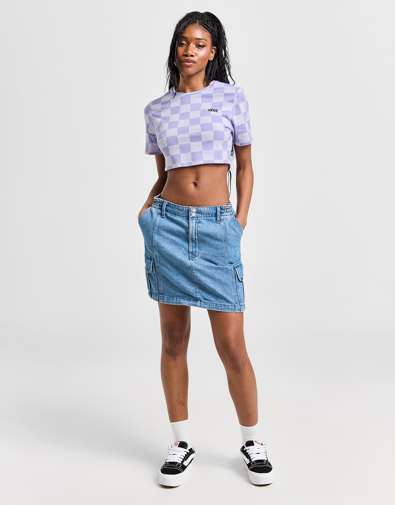 Vans T-shirt Checkerboard Slim Femme