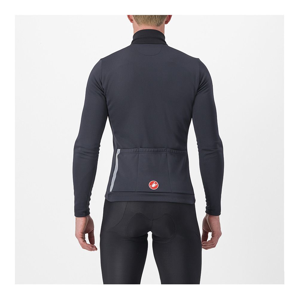 Castelli ENTRATA THERMAL - Maillot Homme light black/red