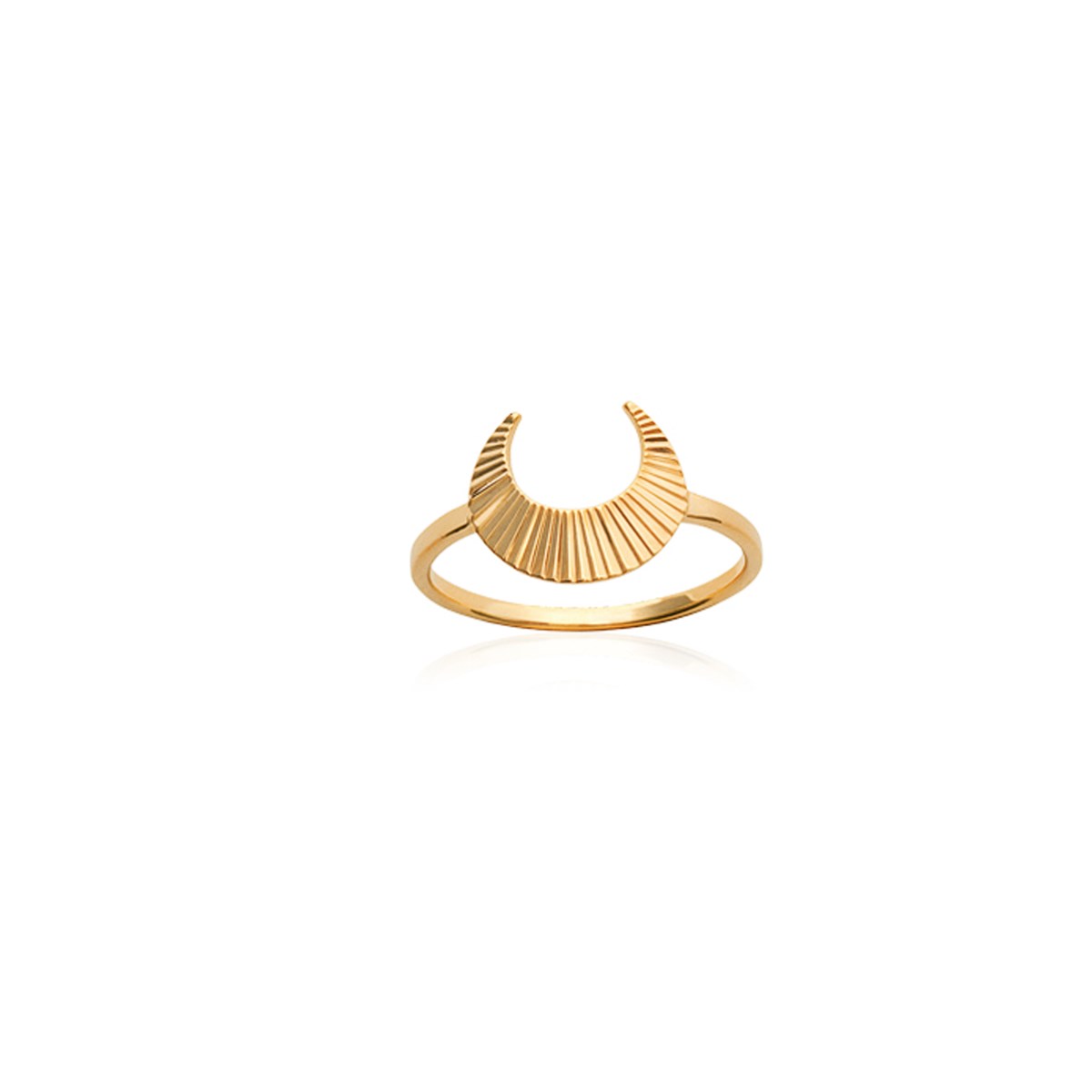 Bague ouverte plaqué or MOON - Bijoux Privés Discovery