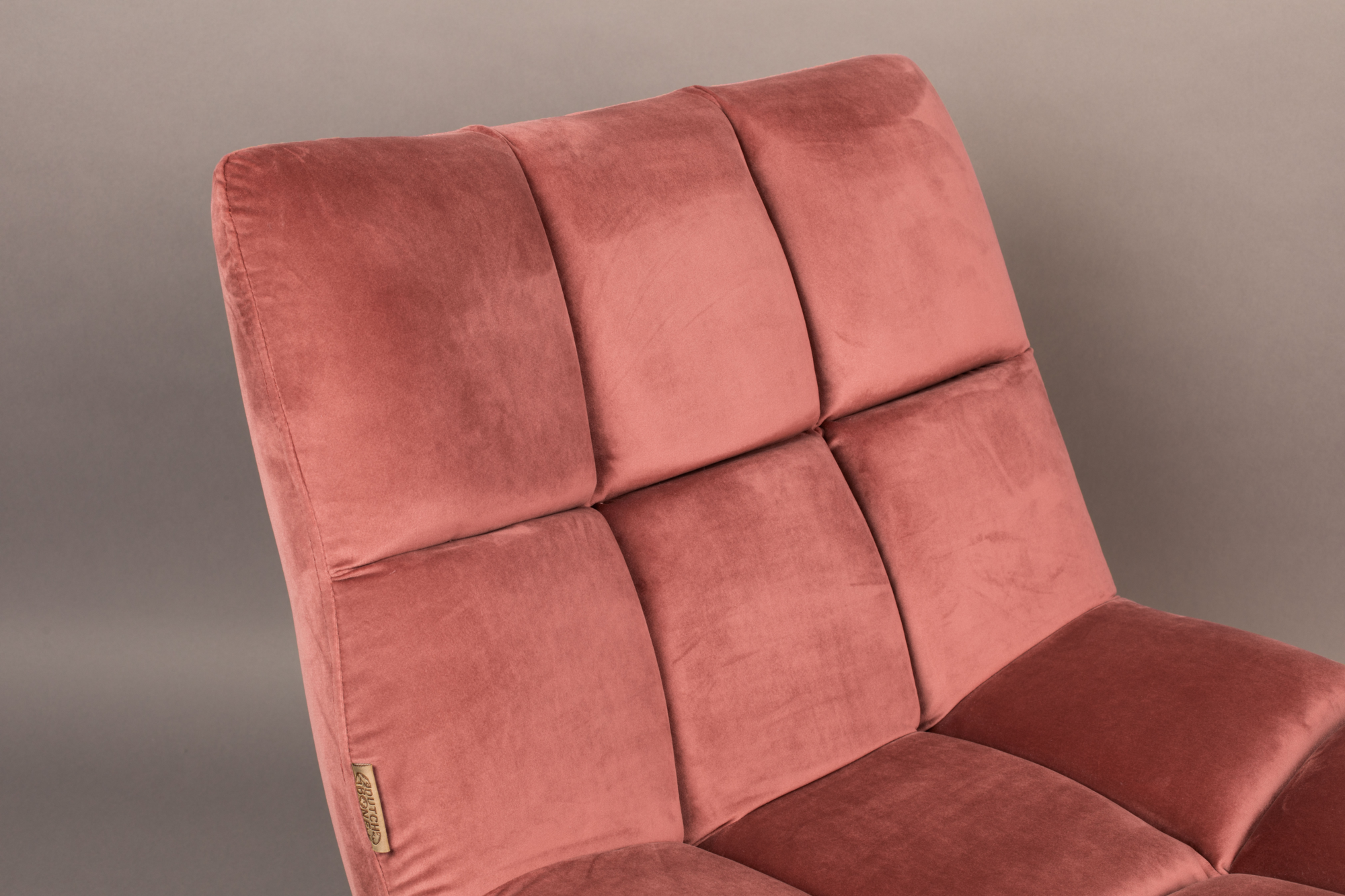 Fauteuil Bar Velvet oud roze