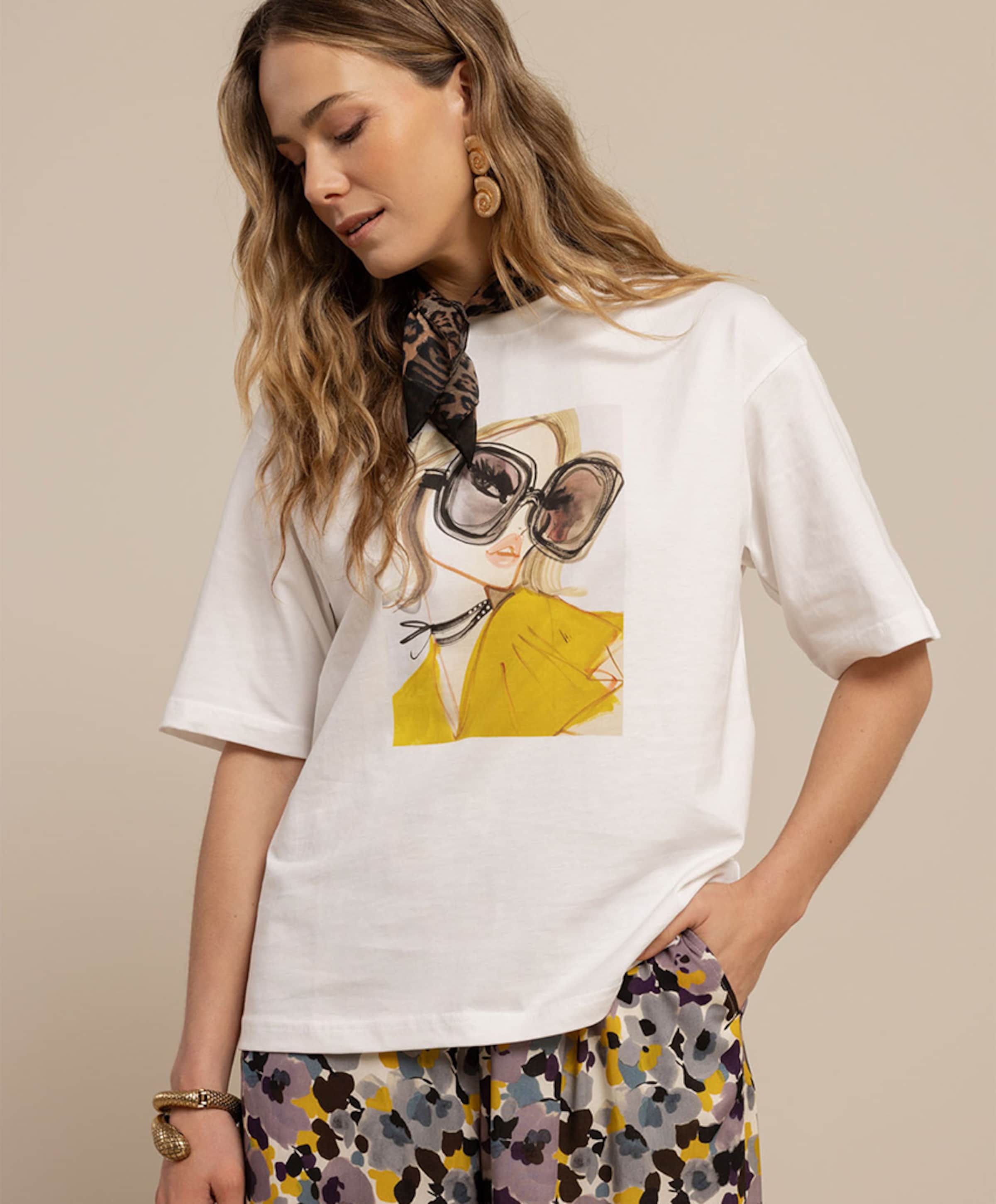 Studio Anneloes Dames T-shirt ecru