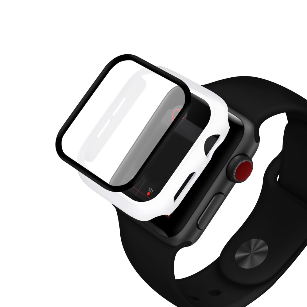 Apple Watch (44mm) Hardcase Bumper   Display Schutzfolie - Weiss