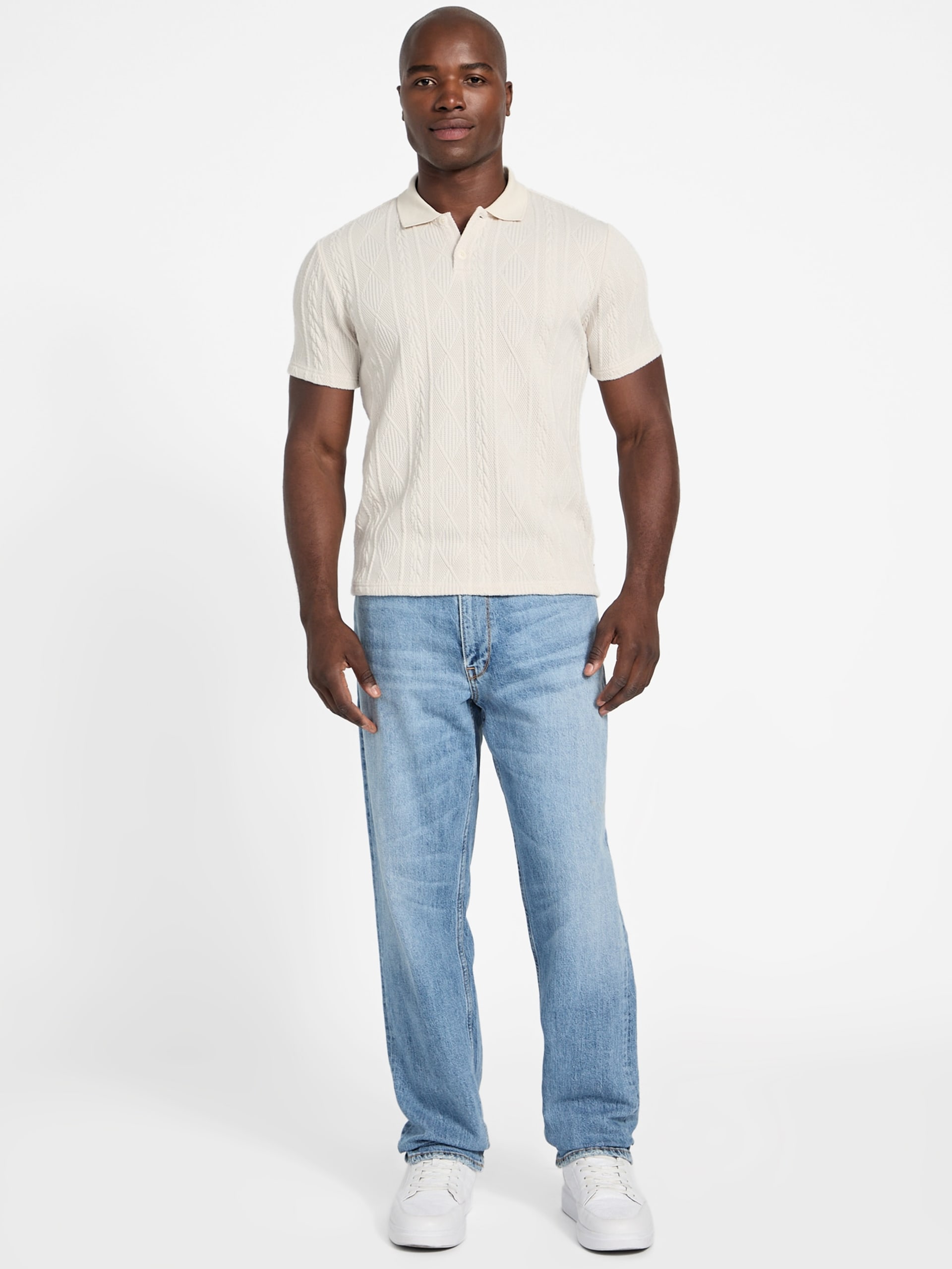 Polo de malha texturizada Olin