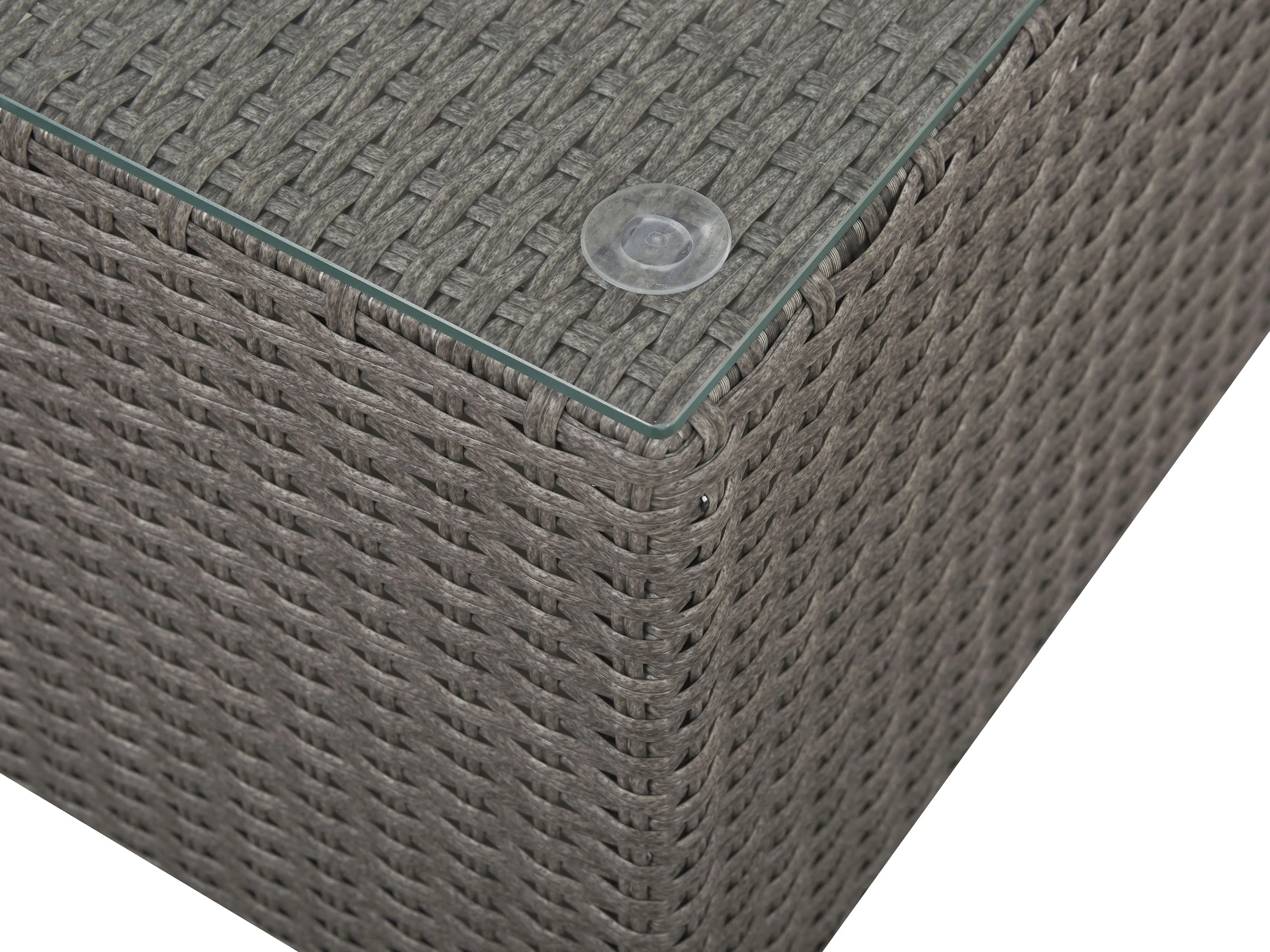 Loungeset met tafel 8-zits MAESTRO modulair PE rotan Taupe