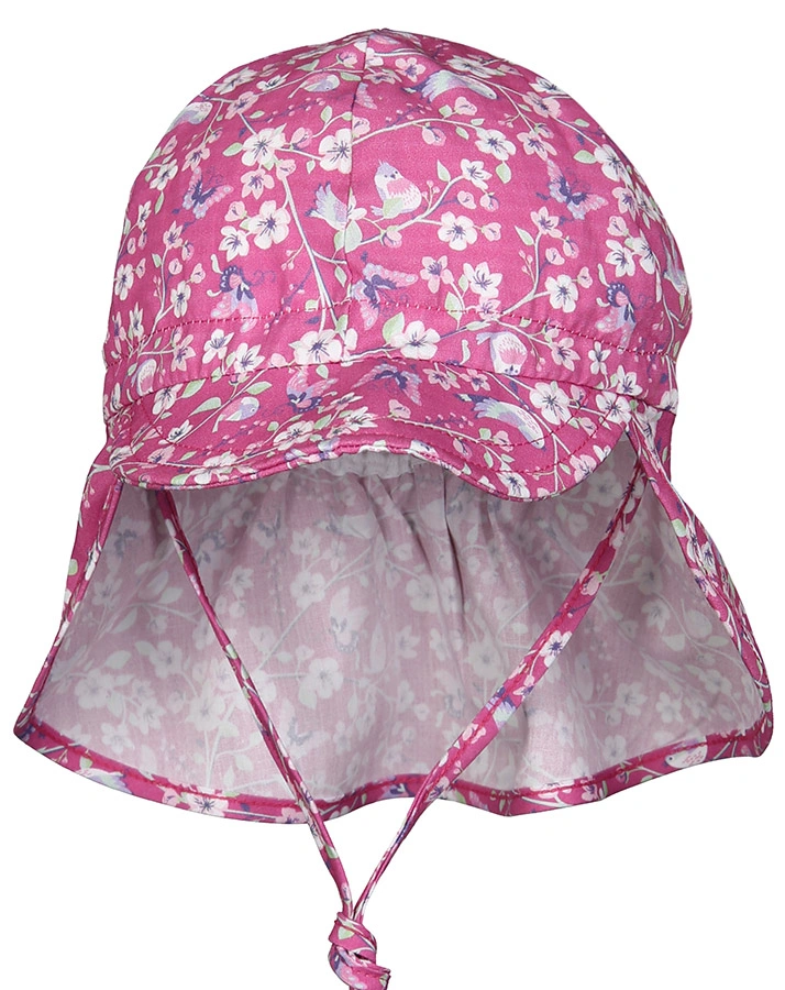 Schirmmütze SPATZEN mit Nackenschutz in magenta