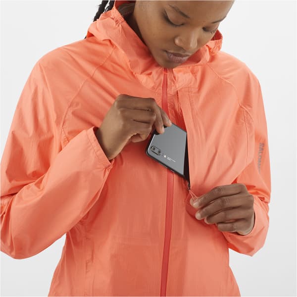 Veste trail SALOMON BONATTI WP JKT W PEACH AMBER