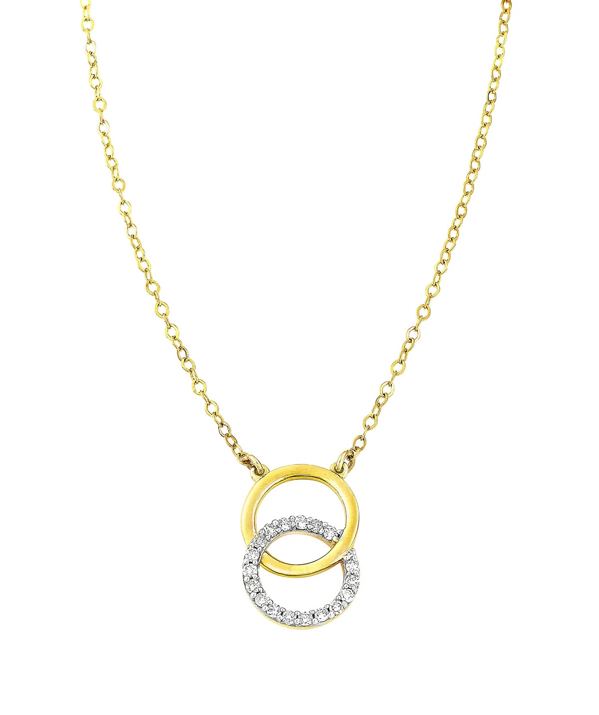 Moderne Halskette mit 18 Diamanten