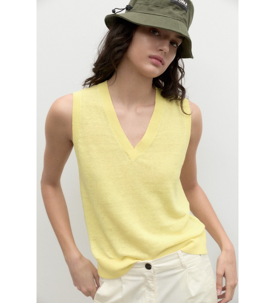 Colete amarelo de malha ECOALF Palmaalf