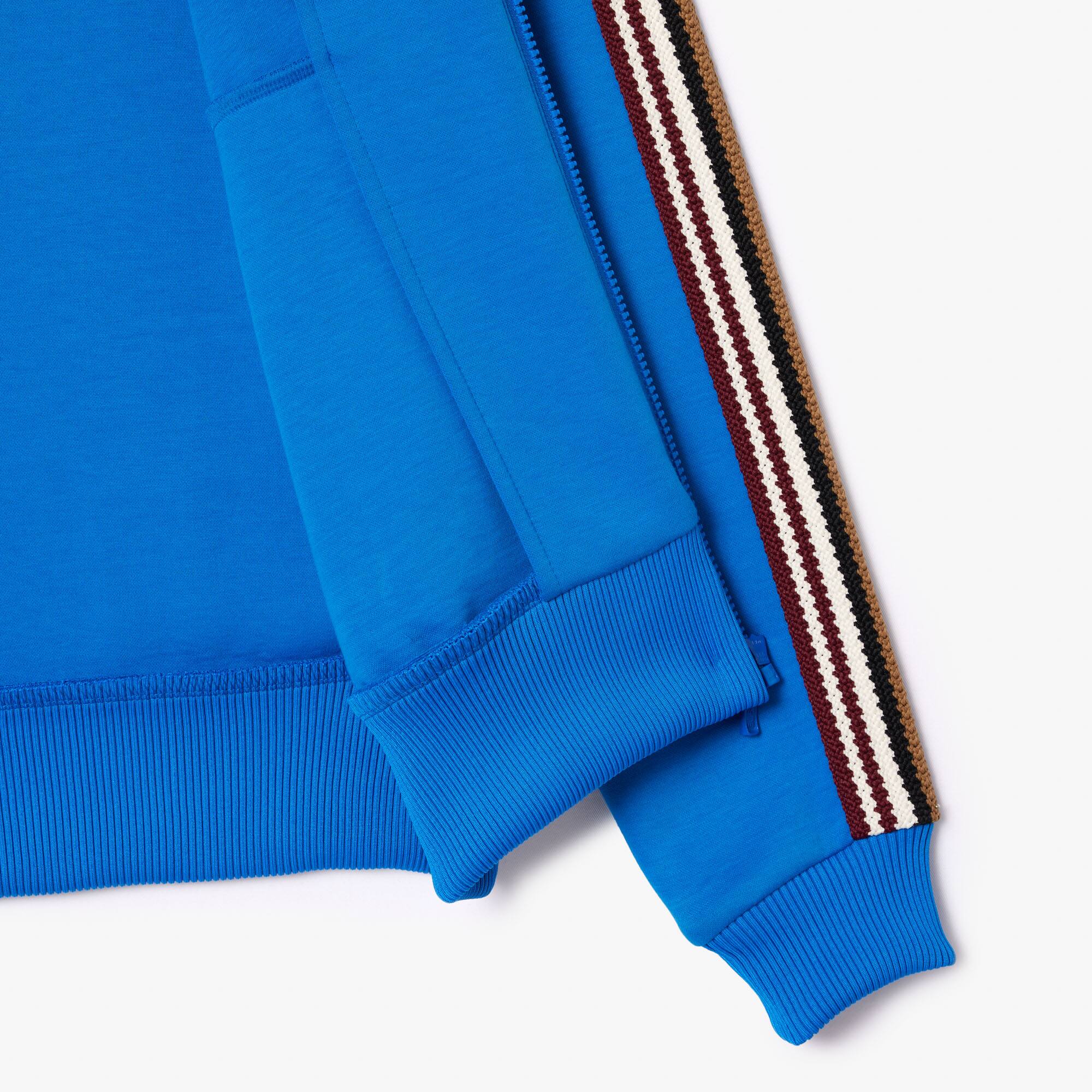 Sweatshirt zippé Paris color-block fabriqué en France Sweatshirts - Bleu - Lacoste - Homme