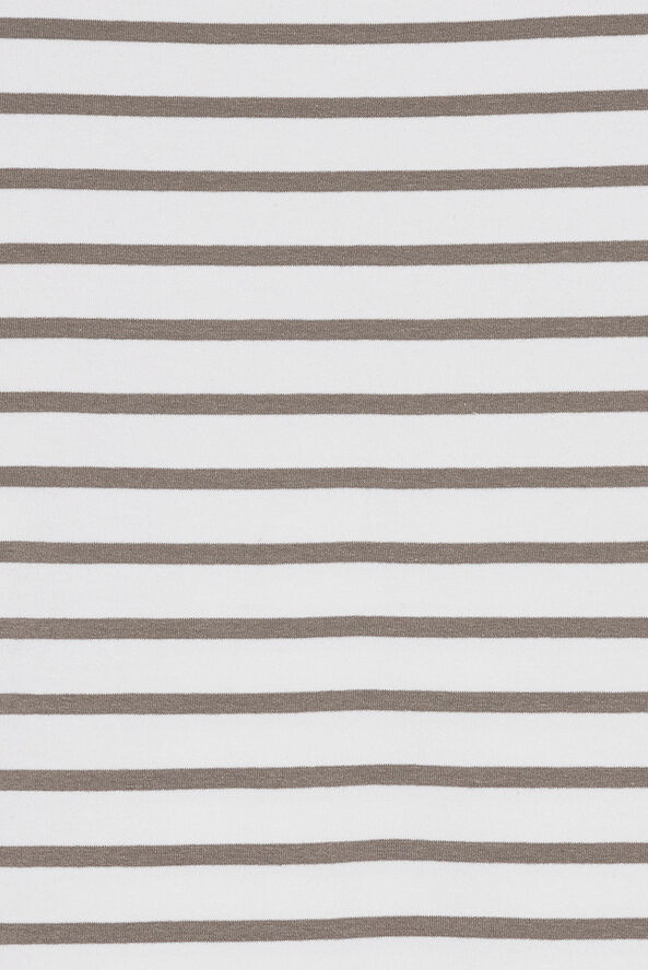 Moshi Moshi Mind blessed sweatshirt stripe Ecru / dark taupe