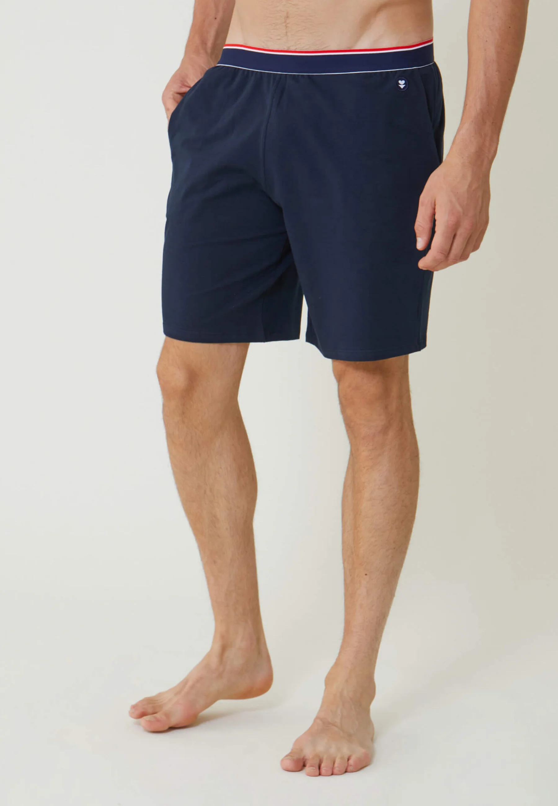 Short de pyjama en coton-Zouzou Marine