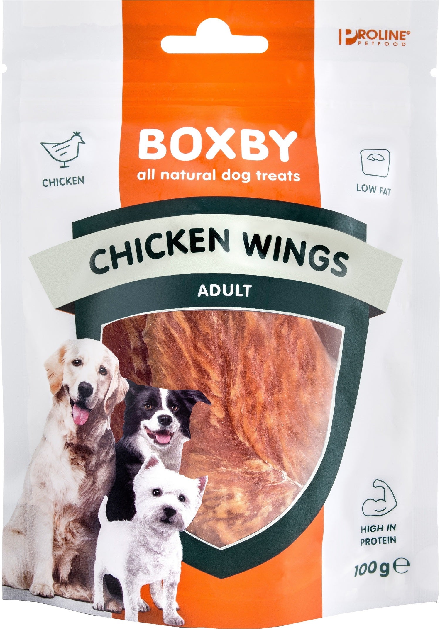 Proline Boxby hondensnoepjes kippenvleugels 100 g