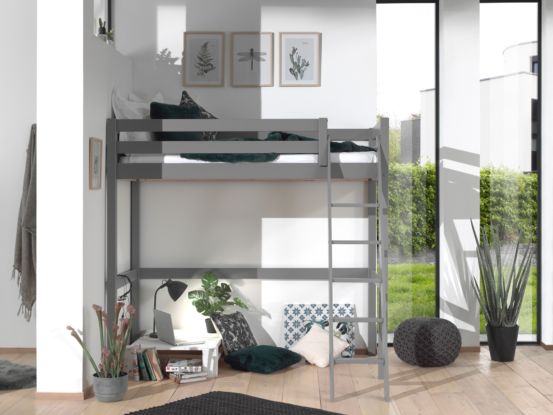Hochbett mit Liegefläche 90 x 200 cm