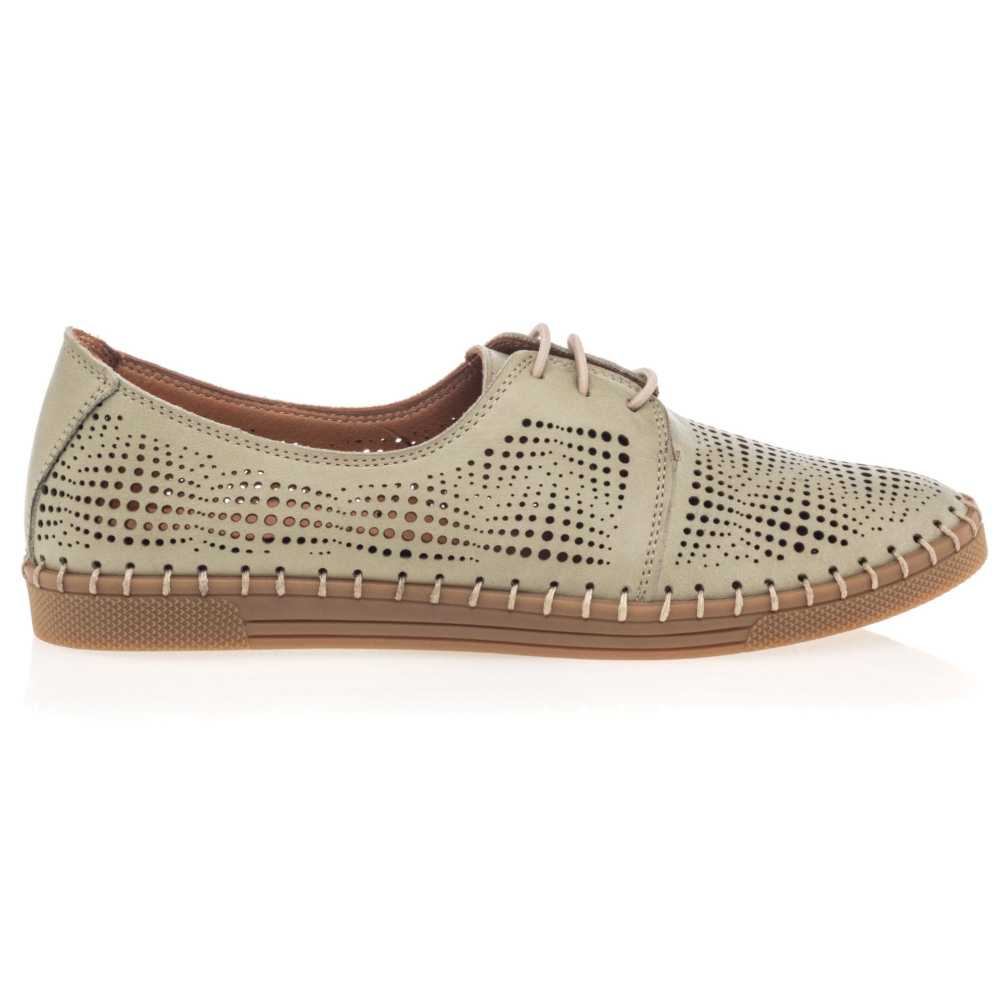 Baskets basses Femme en cuir vert
