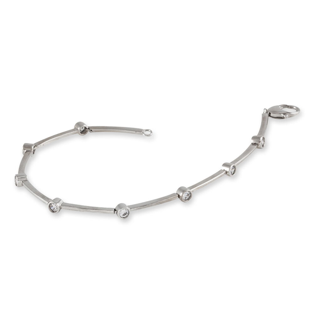 Bracelet Eshan Argent Blanc Oxyde De Zirconium
