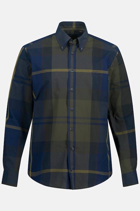 Karohemd, Langarm, Buttondown-Kragen, Modern Fit, bis 8 XL