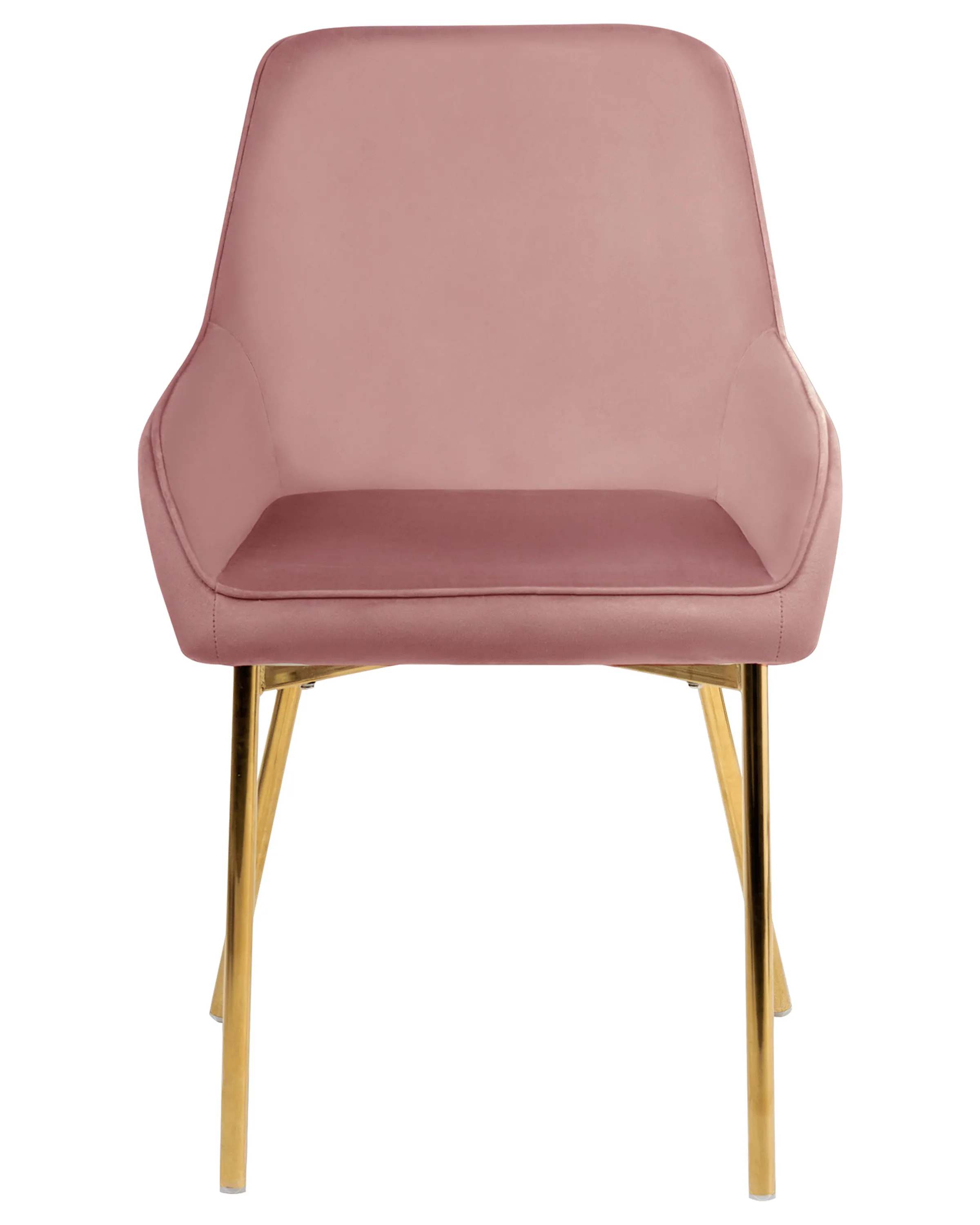 Set van 2 eetkamerstoelen LOVERNA Fluweel Roze