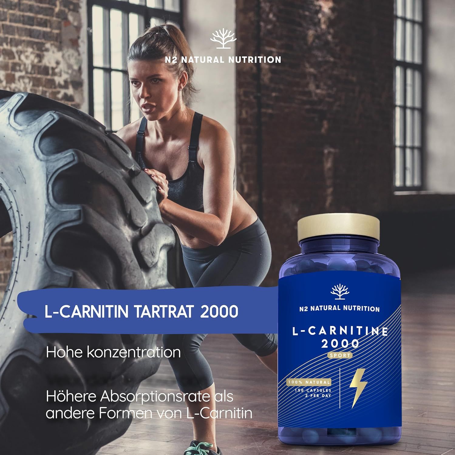 N2 Natural Nutrition L Carnitin Kapseln