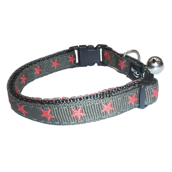 Collier star kaki pour chat