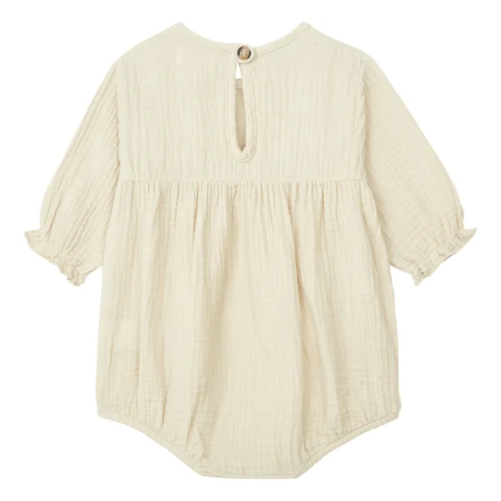 The Simple Folk Barboteuse Coton Bio | Ecru