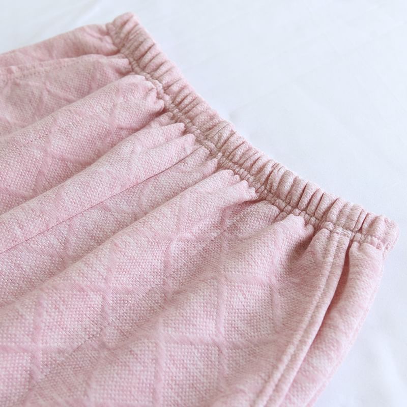 Somnus - Koppel bijpassende elastische taille harem pyjamabroek (verschillende ontwerpen)