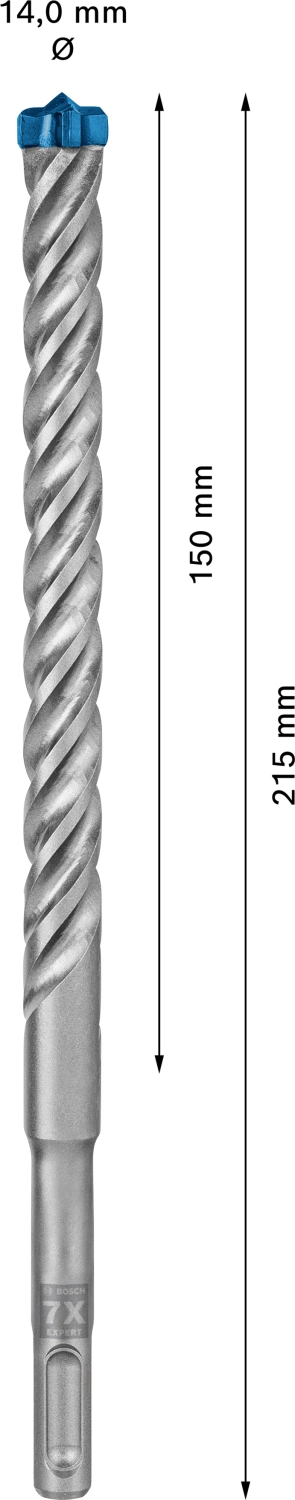Bosch 2608900120 EXPERT Hamerboor SDS plus-7X - 14x150x215mm
