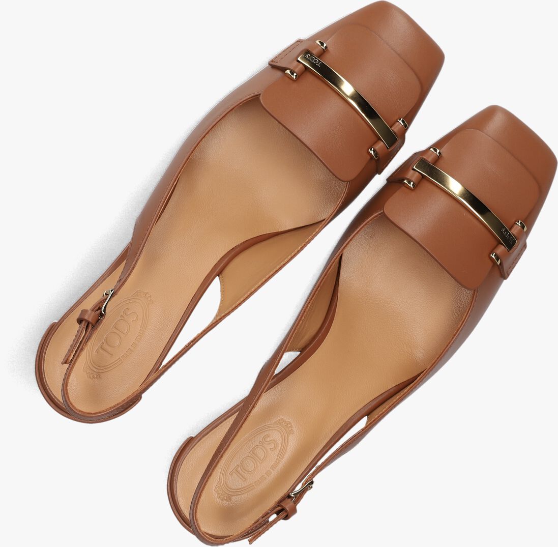bruine tod's pumps barretta attacchi