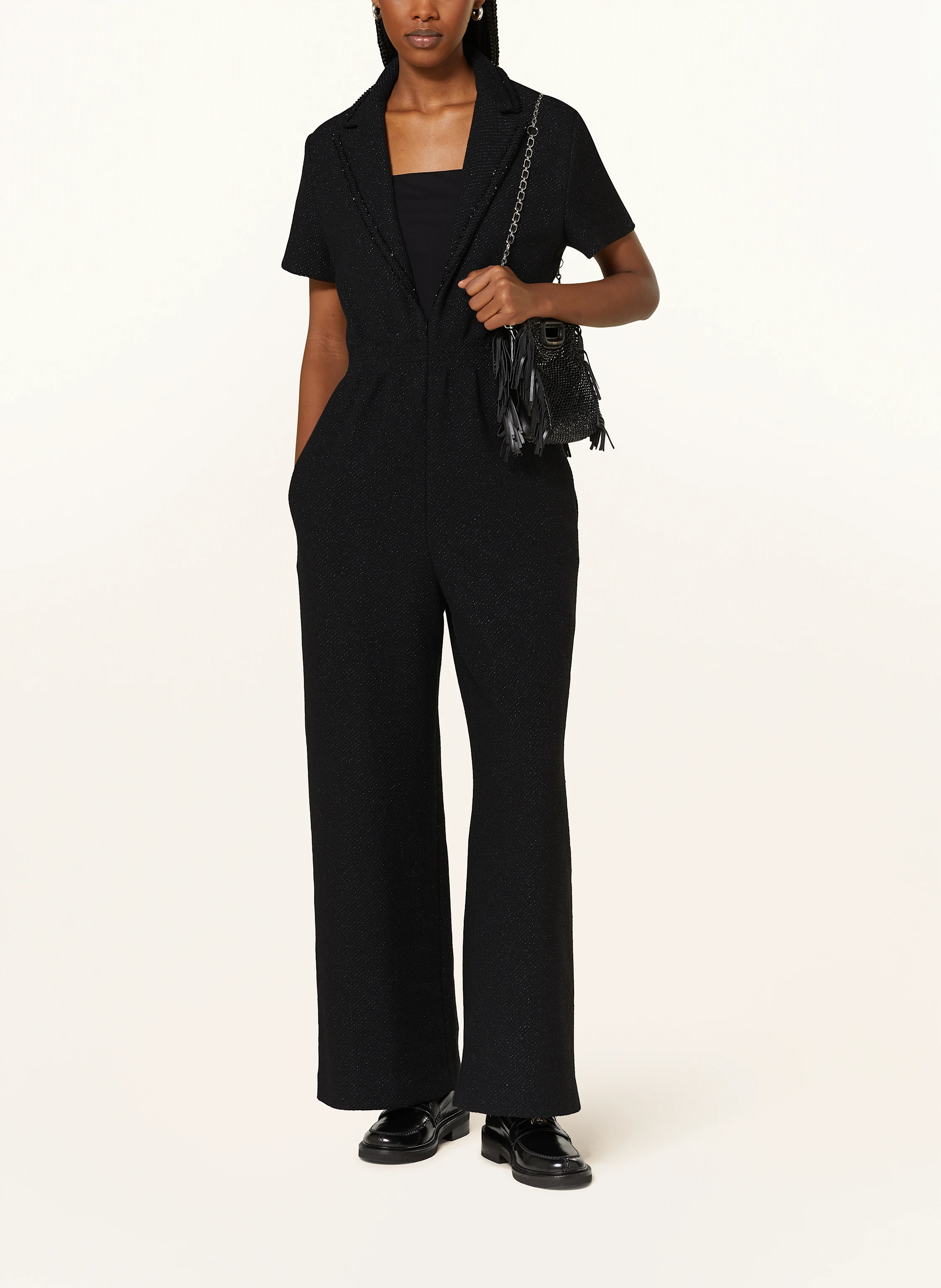 maje Tweed-Jumpsuit