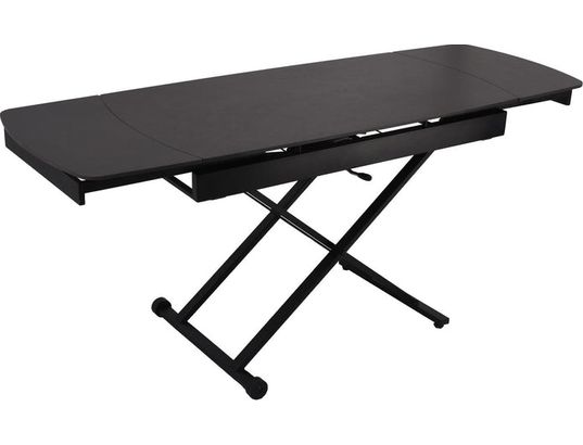 CONCEPT1 - Table basse Ibiza extensible marron 120/180 x 70 x h34/80