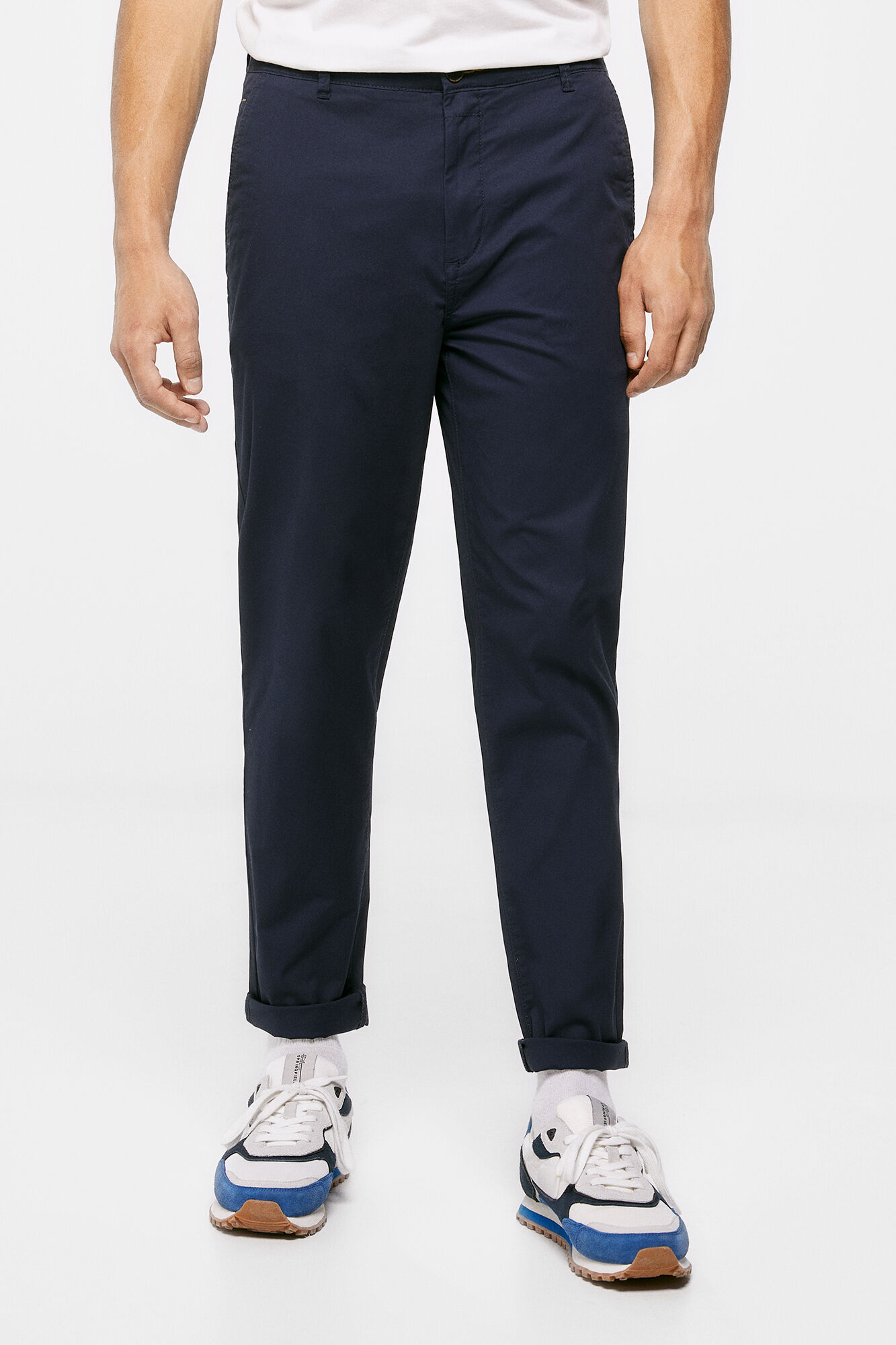 Calça chino clara - azul escuro