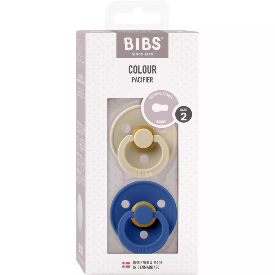 BIBS® Schnuller Colour Vanilla & Cornflower 6-18 Monate, 2 Stk.
