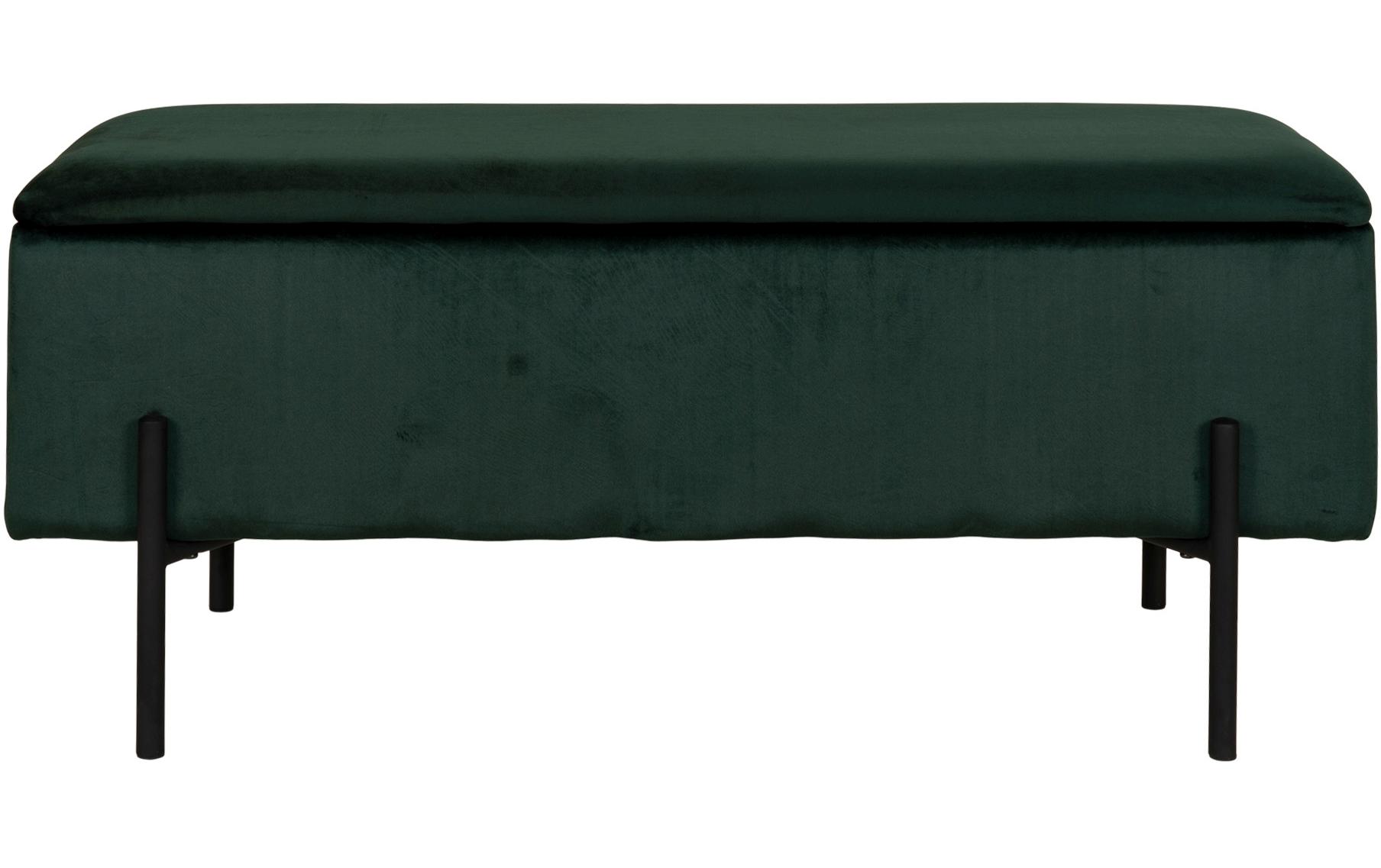 Sitztruhe Watford 36.5 x 95 x 46 cm, Dunkelgrün<br>Sitzbank mit Stauraum