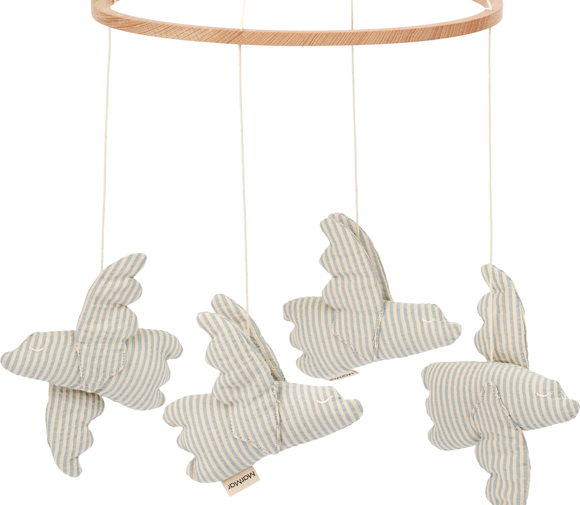 Mobile Birds, Uro - Blue Stone Stripe