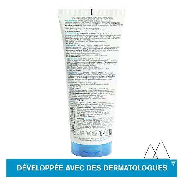 Creme de limpeza e nutrição Uriage para rosto e corpo 200ml