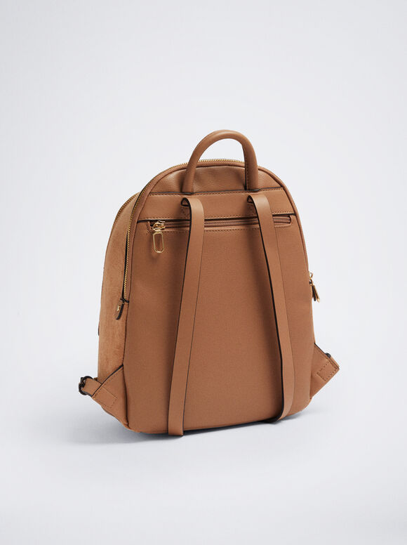 Mochila Patchwork Colgante - Camel