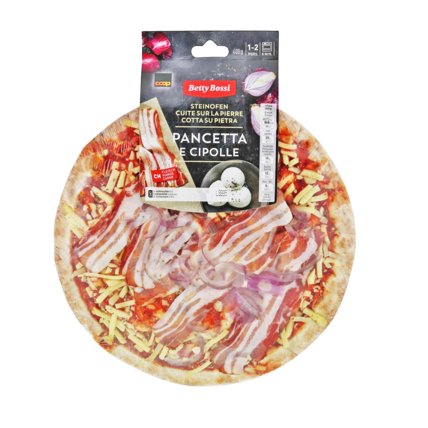 Betty Bossi Pizza Pancetta & Cipolle