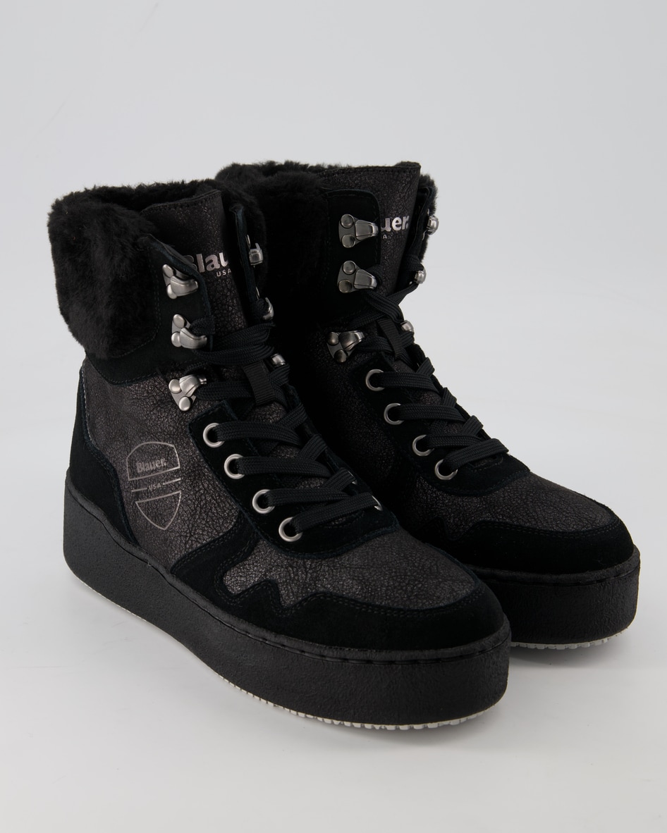 Blauer Madeline Winterstiefel in Schwarz