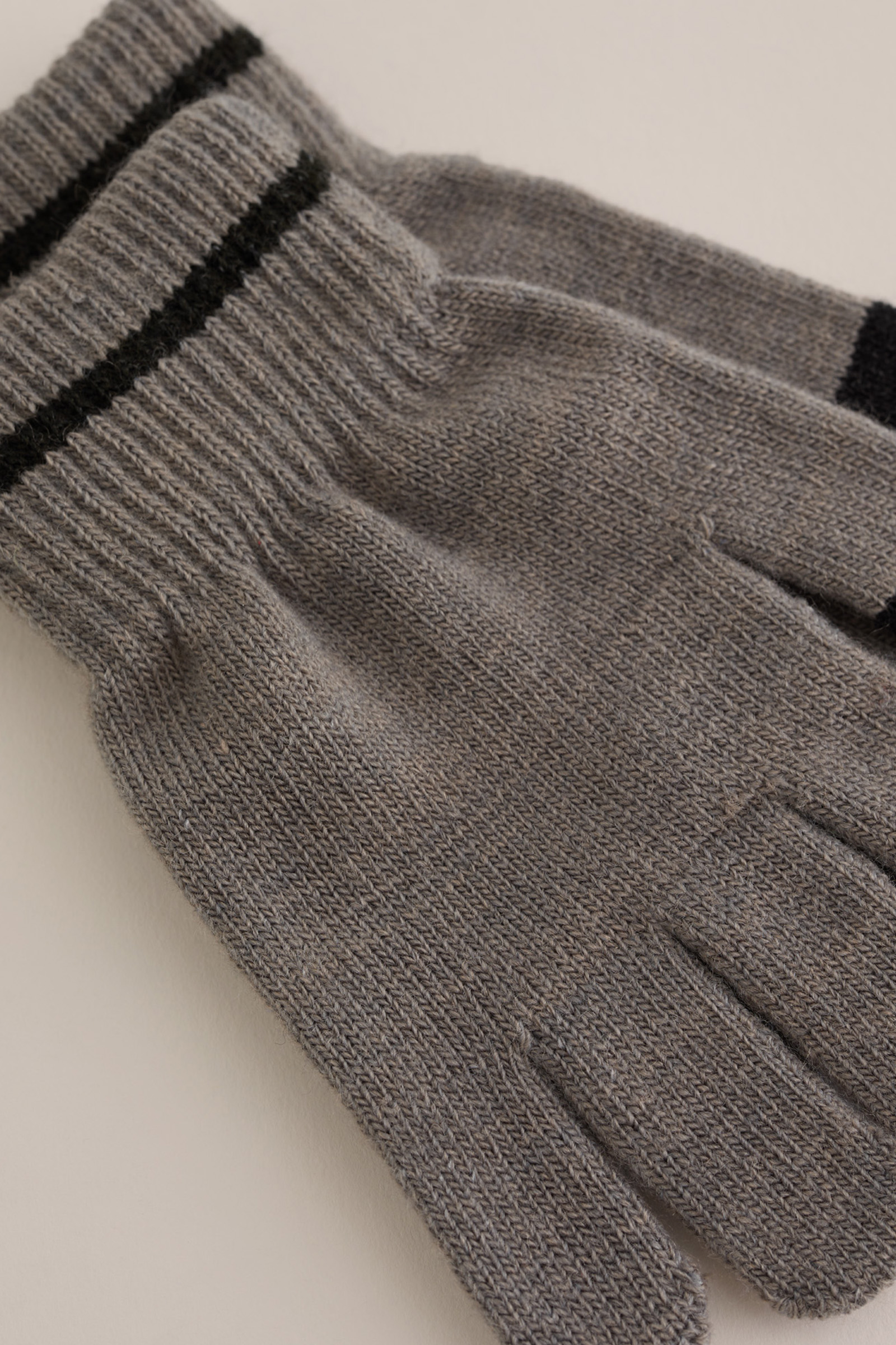 Jongens gebreide handschoenen, 2-pack WE Fashion Zwart