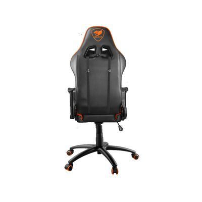 Fauteuil gamer Armor One - accoudoirs réglables - appui-tête intégré - noir et orange