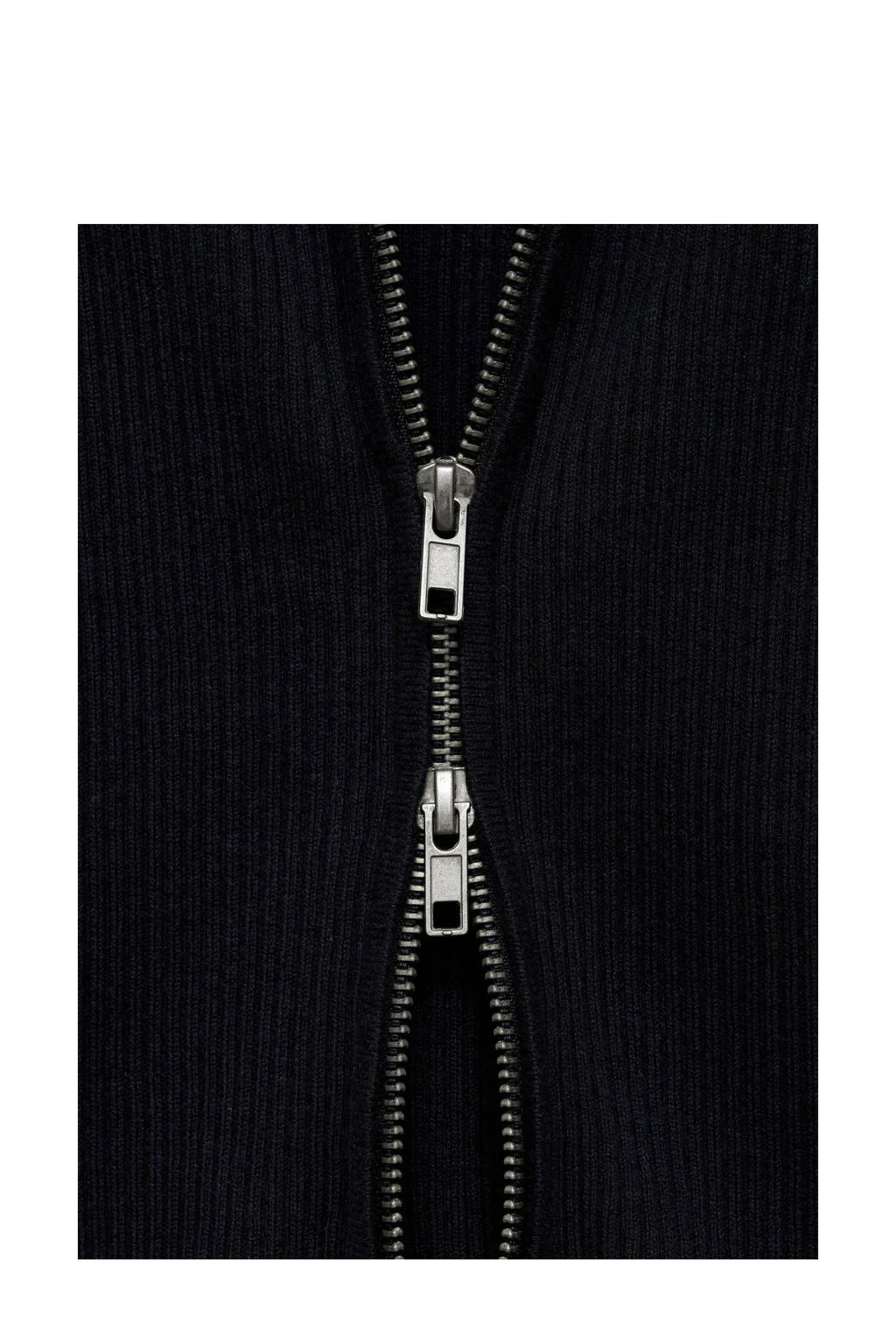 MANGO TEEN vest marine rib gebreid