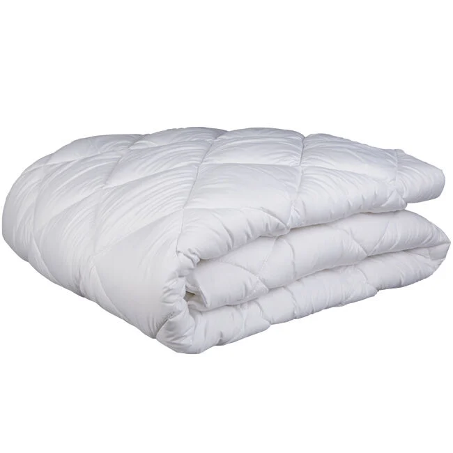 Couette chaude bien-être anti-acariens blanche 220x240cm