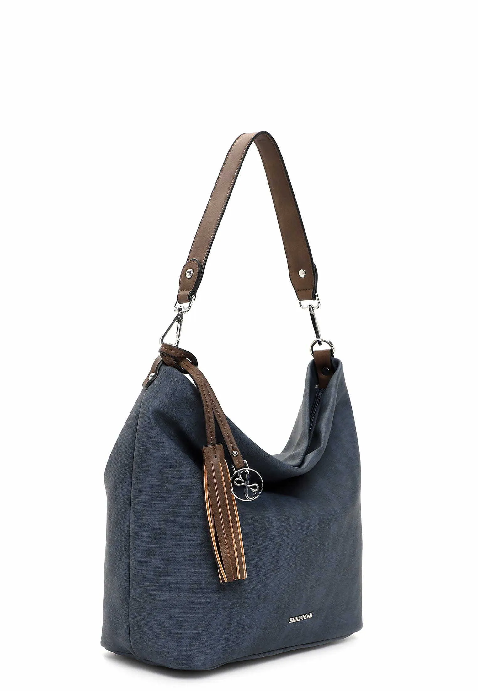 EMILY & NOAH Umhängetasche Blau Lederimitat  mit Bag in Bag