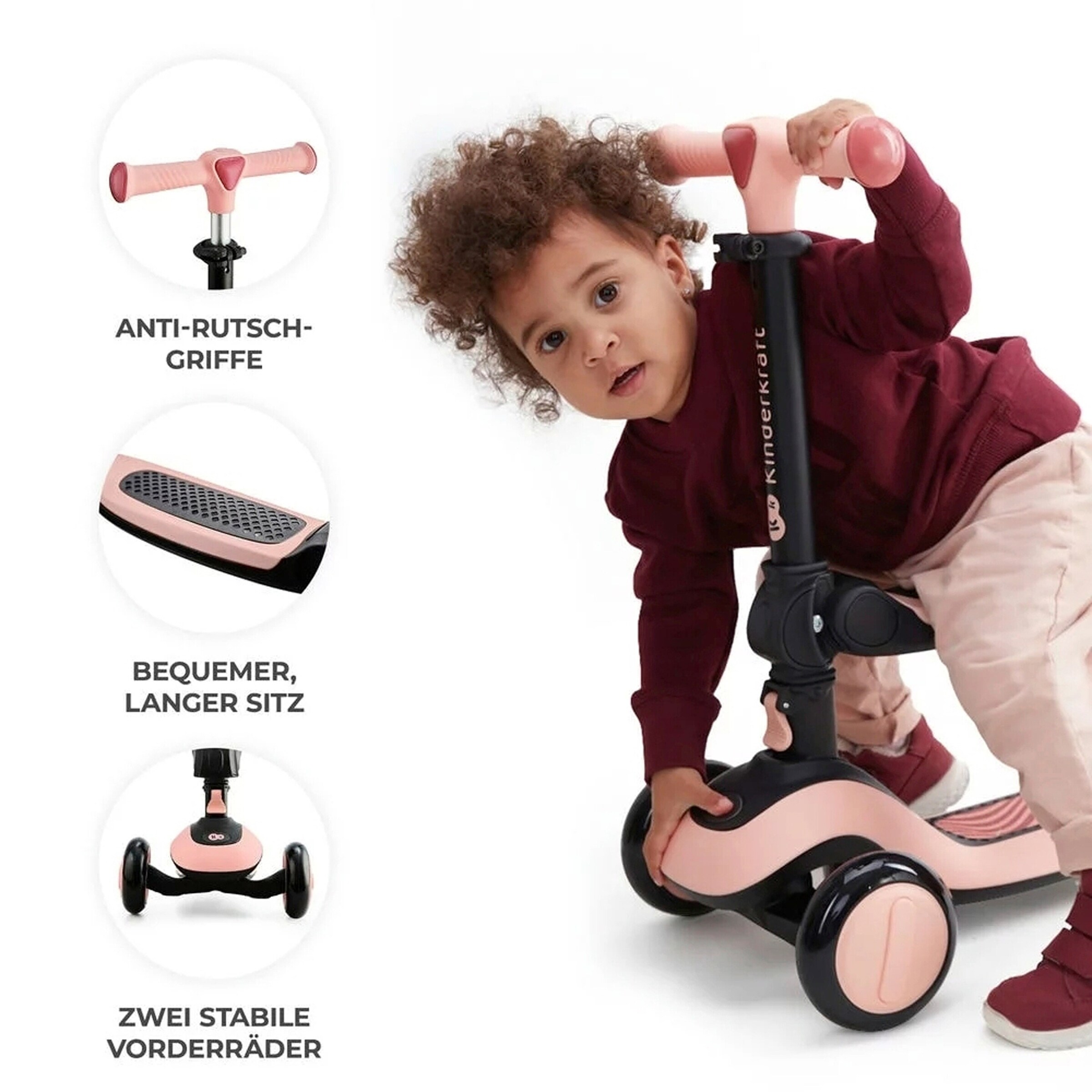 Kinderkraft Scooter HALLEY rose pink