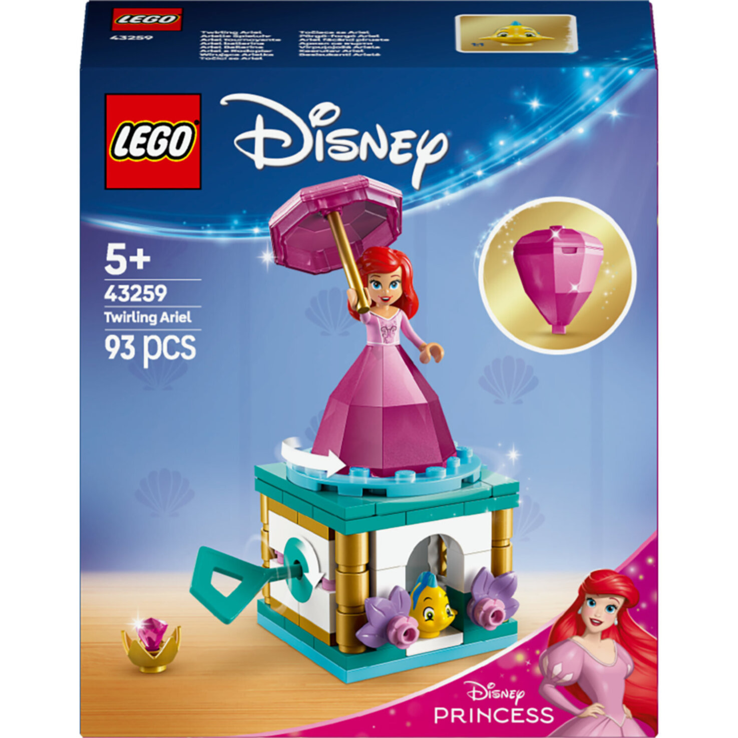 LEGO® Disney Princess 43259 Arielle Spieluhr 5+ Jahren