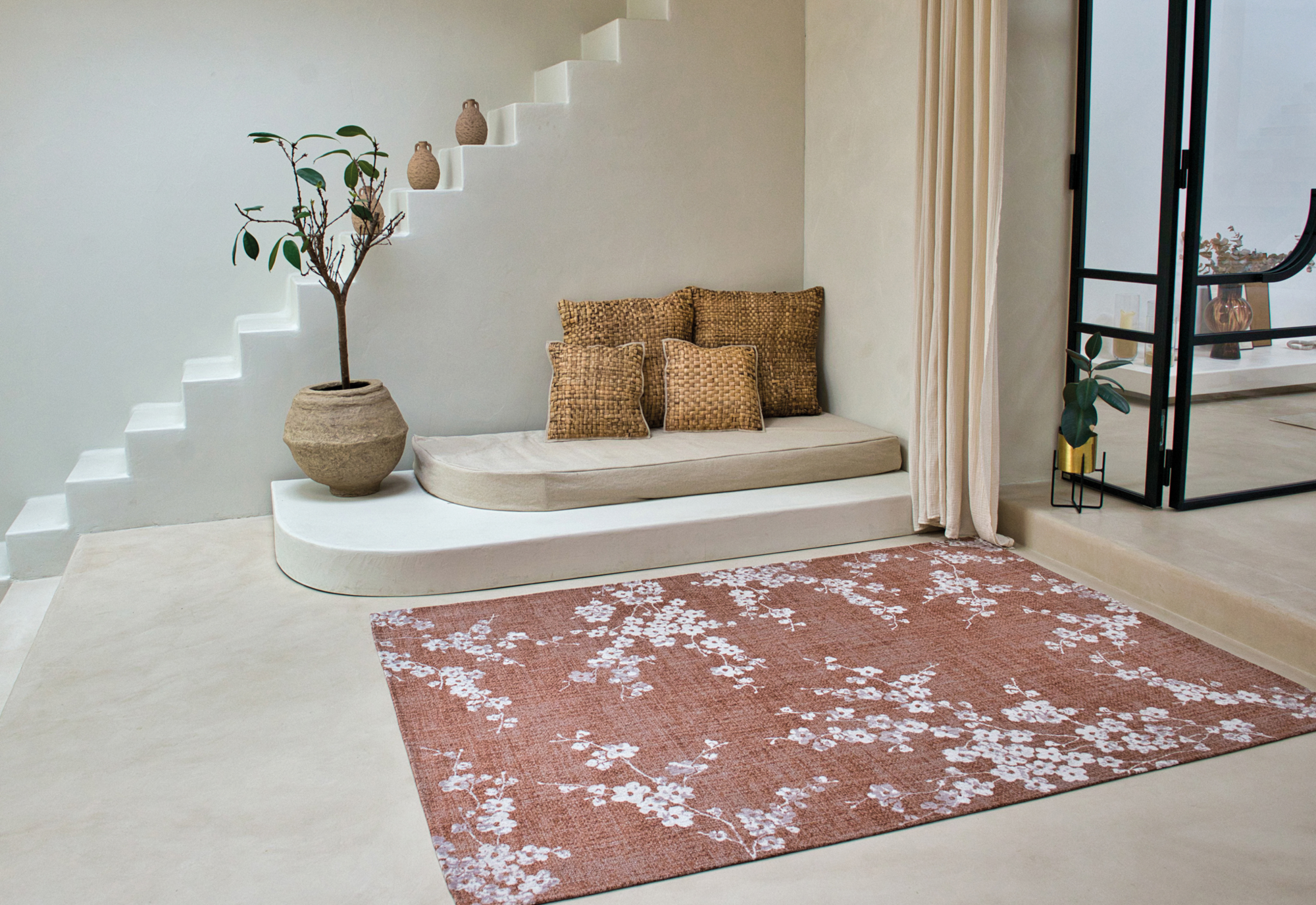 Ecorugs vloerkleed Sakura copper pink 140x200 cm