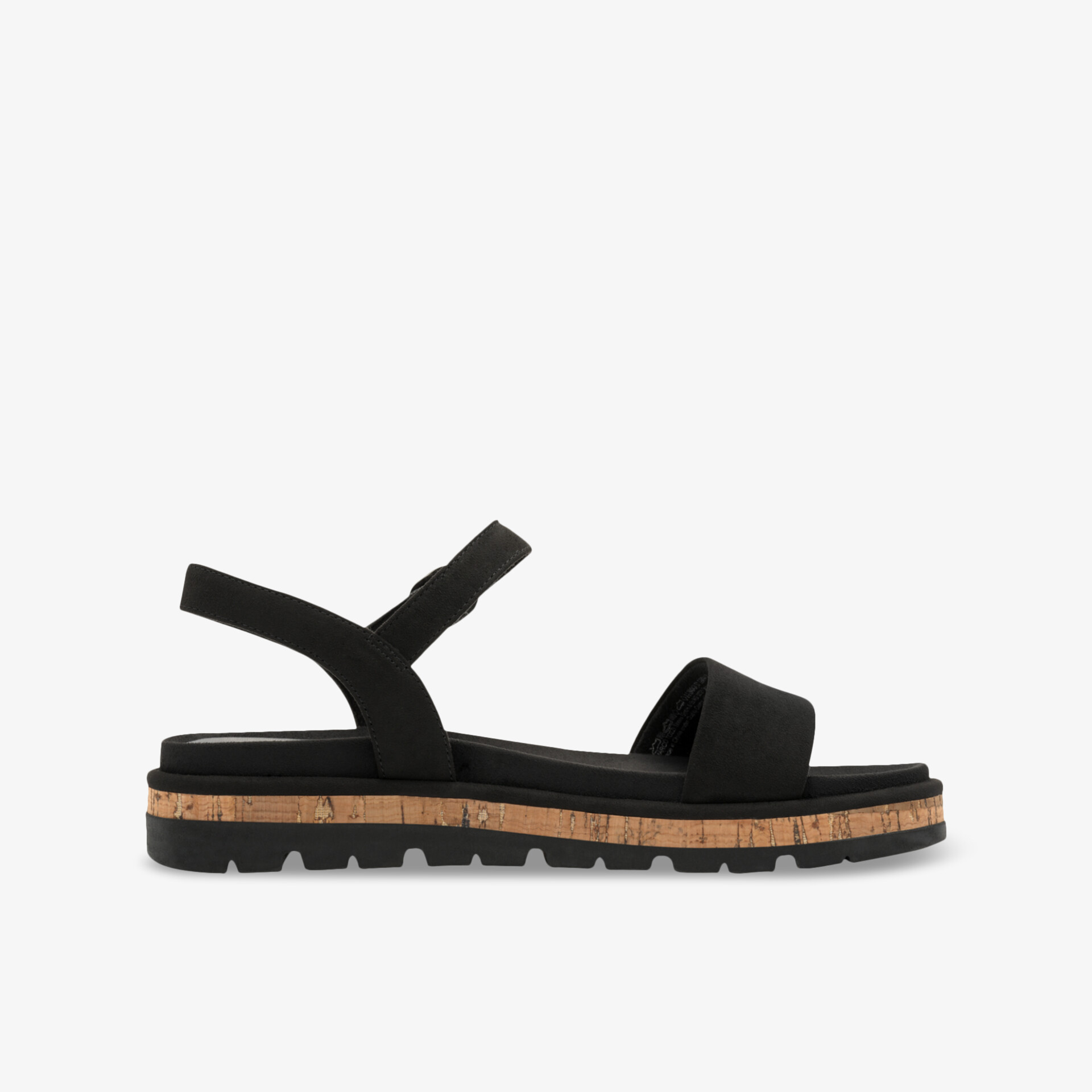 MARCO TOZZI Damen Plateausandalen schwarz