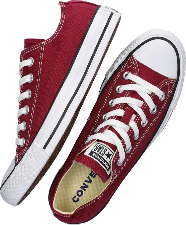 CONVERSE Sneakers laag 'Chuck Taylor All Star' karmijnrood wit