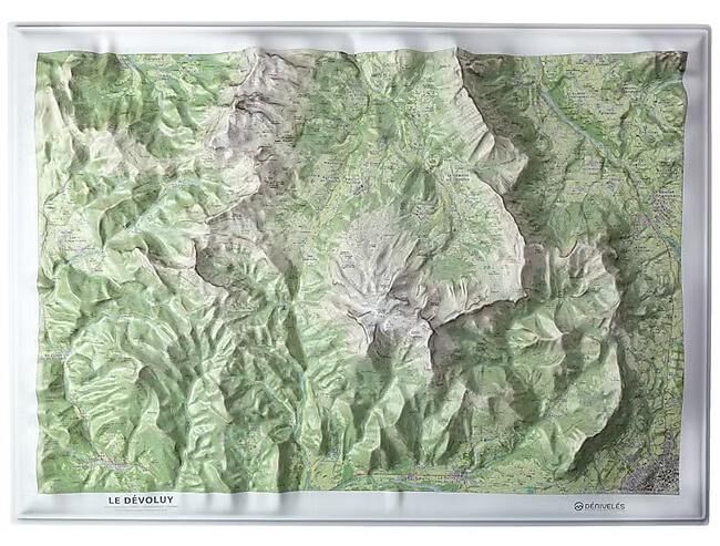 CARTE RELIEF LE DEVOLUY