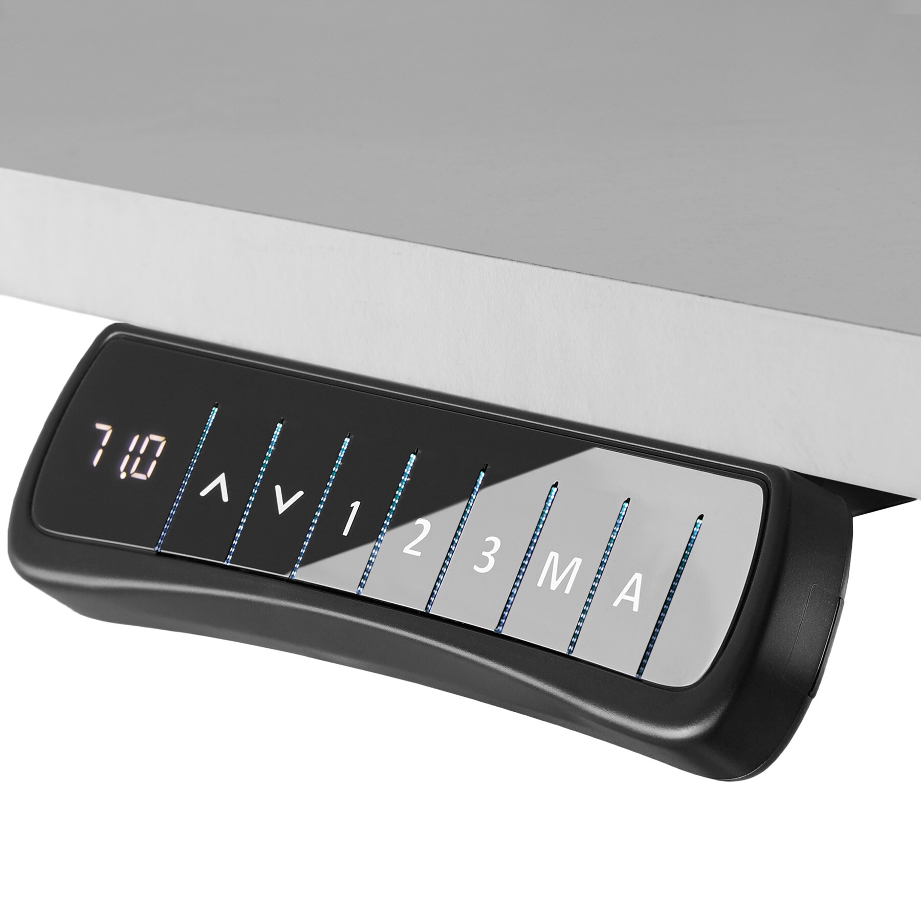 tectake® Tischgestell, elektrisch höhenverstellbar, breitenverstellbar, 85 - 129 x 65 x 71 - 121 cm