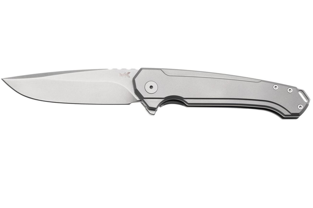 MK Knives & Tools Ingeni Urban Gray 01F-FP001 Stonewashed CPM S90V, Grey Anodized Titanium, zakmes
